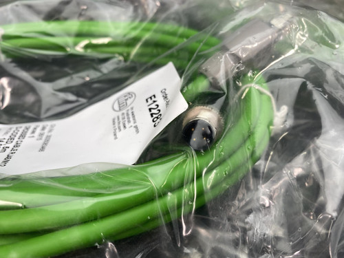 Lot of 3, IFM E12283 Crossed Cable RJ45 to M12 M/M Cable 5 Meter Long