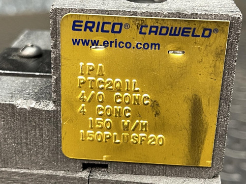 Cadweld PTC2Q1L Horizonal Thru Parallel Cable Mold