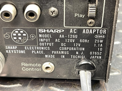 Sharp AA-126U Camera AC Adapter
