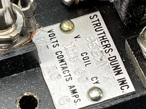 Lot of 2 Struthers Dunn Dunco B58XDX Relays 120V & 125V, 60 CY -Unused