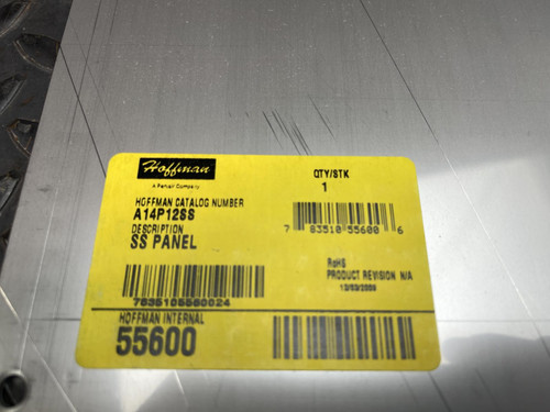 Hoffman A14P12SS PNLJ/PNLWM Enclosure Panel, 10-3/4" x 12-3/4" 14 ga 304SS