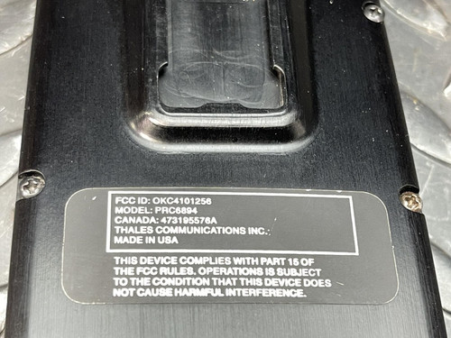 Thales Racal 25 Handheld Radio VHF PRC6894 136-174 MHz V8.2