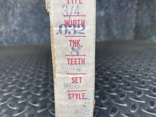 40 Ft. Starrett Flex-Back Band Saw Coil Stock 3/4" x 0.032 8 Tooth