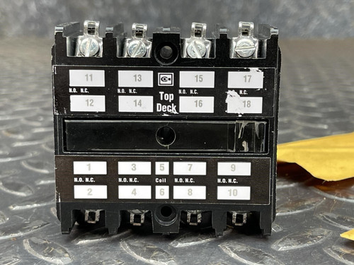 Lot of 2 Cutler Hammer ARA40, 766A030G01 4 Pole Relay Control Deck Adder