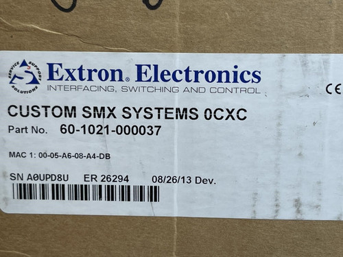 Extron SMX Series Controller 8 x DVI-D Input, 4 X DVI-D Output, 8x4 Stereo Audio
