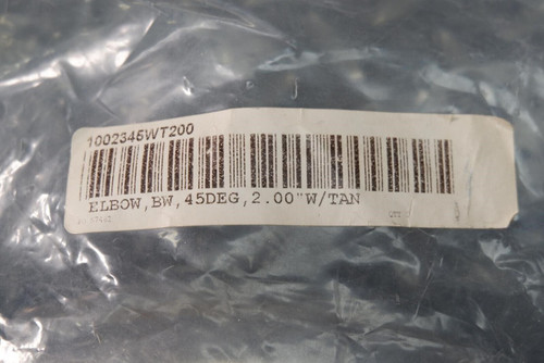 Lot of 2 MKS 1002345WT200 45 Degree Elbow Fitting, Buttweld, 2" O.D., 304SS