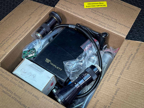 Obtainium Mystery Box: 11+ Pounds of Assorted Electro-Optical Goodies - Fast & free delivery from Obtainium Science & Industry Surplus.