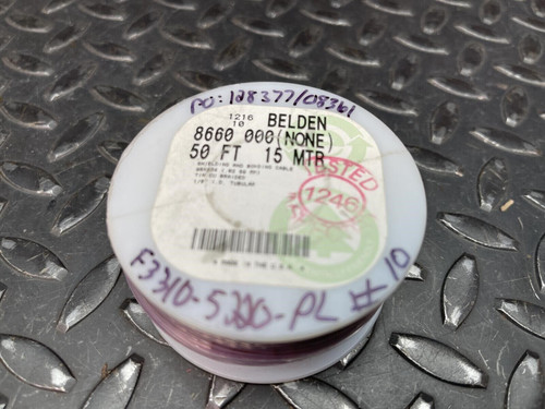 50 FT Belden 8660-000-50, Shielding Bonding Cable, 1/8", Braided Belden 8660-000-50