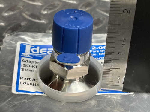 Ideal Vacuum P101972 KF25 to 1/2" Male NPT Adapter Stainless Steel