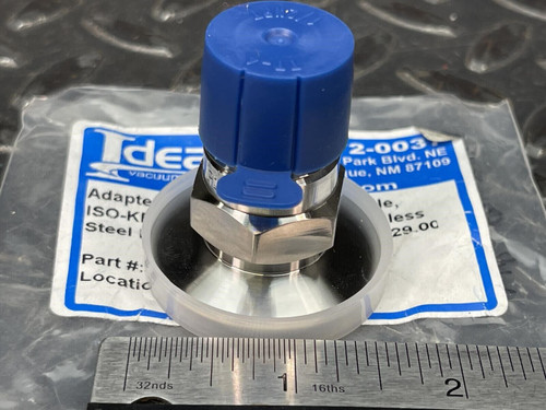 Ideal Vacuum P101972 KF25 to 1/2" Male NPT Adapter Stainless Steel