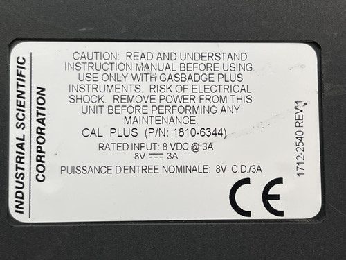 Industrial Scientific CalPlus Calibration Station GasBadge Plus