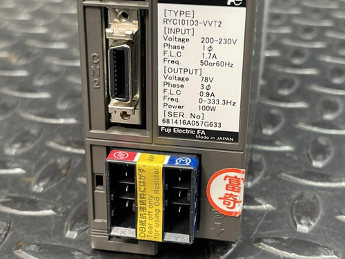 Fuji Faldic RYC101D3-VVT2 Servo Driver 0-333.3Hz 100W Fuji Electric RYc101D3-VVT2