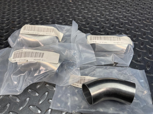 Lot 4- MKS 1002345WT150, 45 Degree Elbow Fitting, Buttweld, 1.5" O.D. MKS 1002345WT150