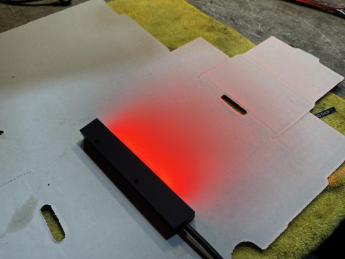 IFM O2D921 RED Bar Light 10x75 RT/0.3M/US 24VDC 617nm Unused, NOS, OEM