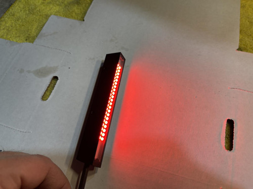 IFM O2D921 RED Bar Light 10x75 RT/0.3M/US 24VDC 617nm Unused, NOS, OEM