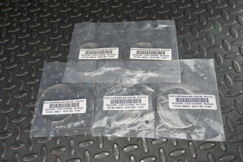 Lot of 5 - MKS 100316306 Overpressure Ring, NW50 ISO-KF Flange,80 psig, 304 SS