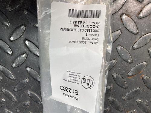 IFM E12283 Crossed Cable RJ45 to M12 M/M Cable 5 Meter Long