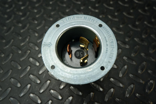 Hubbell 3776 Twist-Lock Inlet Three Wire 250/600V 50A