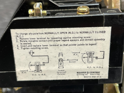 Square D 8501 HDO-040 Contactor 24VDC Coil