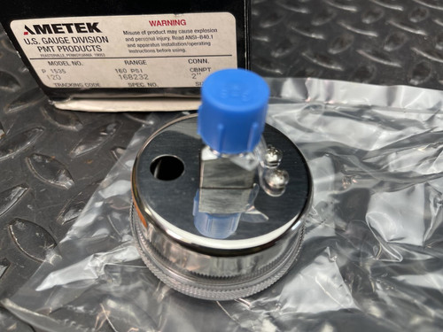 Ametek P 1535 Corrosion Resistant Gauge 160 PSI 2" Face CBNPT Connector