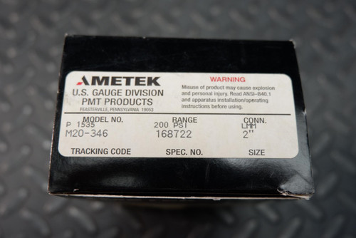 Ametek P 1535 Corrosion Resistant Gauge 200 PSI 2" Face LMM Connector