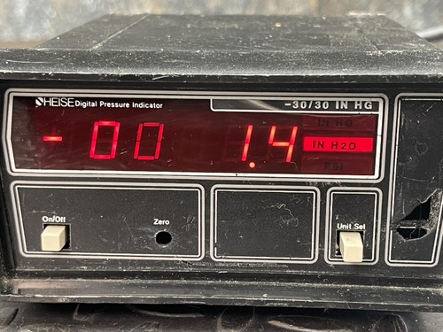 Heise 901A Digital Pressure Indicator -30/30 In. HG
