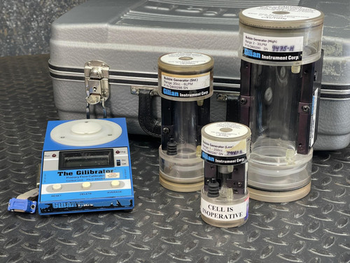 Gilian Gilibrator Primary Flow Calibrator w/ Bubble Generators and Carry Case