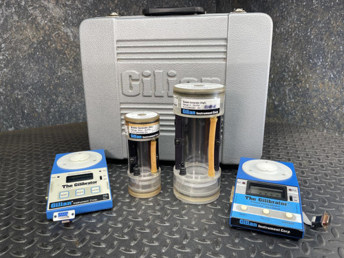 Gilian Gilibrator 800268 Primary Flow Calibrator x 2 w/ 2 Bubble Generators Case Gilian Gilibrator