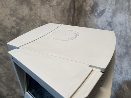 Top view of the Carl Zeiss Meditec Humphrey Visual Field Analyzer 750i power lift table, showing the flat surface with a circular indentation for secure mounting.