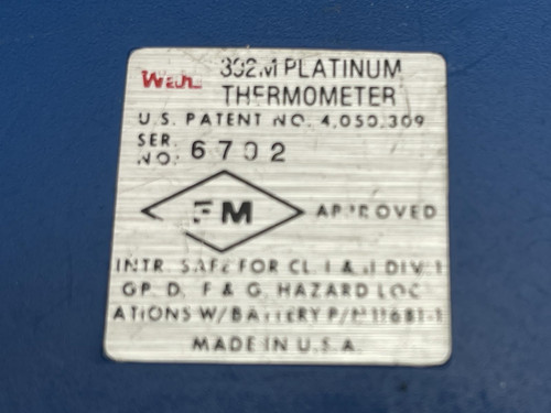 Wahl Platinum 392MXD Digital Heat-Prober Thermometer -60.0/752F (-51.1/400C) RTD
