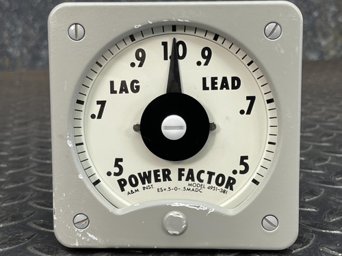 A&M Instruments 4951-381 Power Factor Panel Meter (Steam Punk)