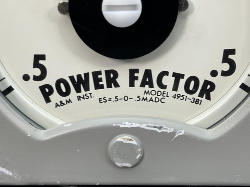 A&M Instruments 4951-381 Power Factor Panel Meter (Steam Punk)