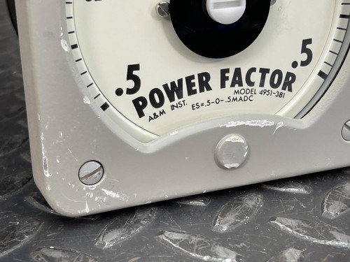 A&M Instruments 4951-381 Power Factor Panel Meter (Steam Punk)