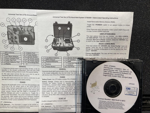 ITT / EDO UTS0150-1 Ground Based Accessory Kit for UTS Universal Test Set #3