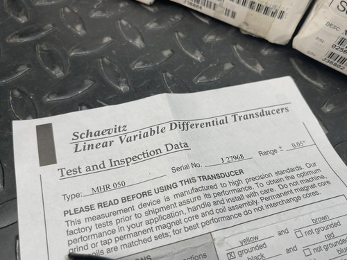 Lot of 5 Schaevitz Linear Variable Differential Transducer MHR 050 / MHR 250