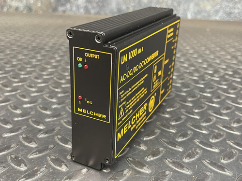 Melcher LM 1000 MK II AC-DC/DC-DC Converter, 12VDC, 4A, LM1301-7R