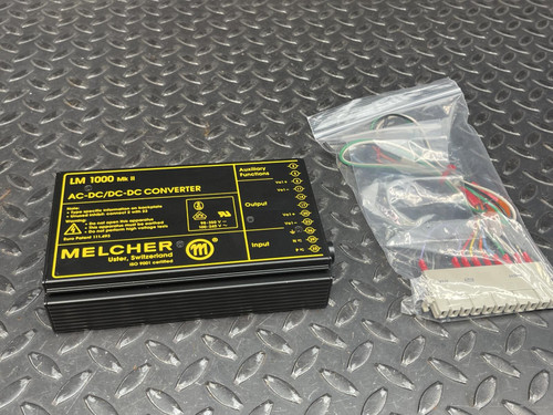Melcher LM 1000 MK II AC-DC/DC-DC Converter, 12VDC, 4A, LM1301-7R