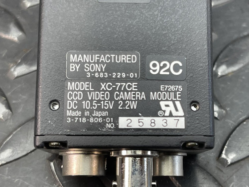 Sony XC-77CE CCD Video Camera w/ Optem ZYG1002 Zoom Attachment