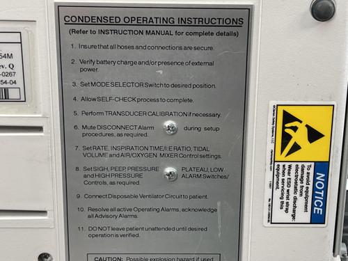 Impact Eagle 754m Uni-Vent Portable Ventilator -Unused