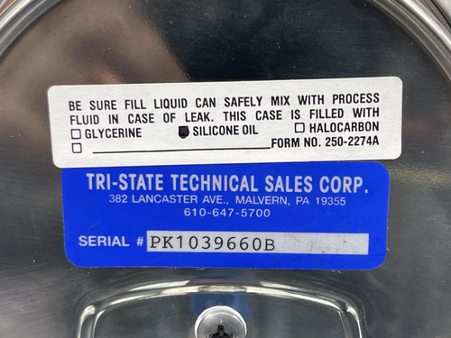 Ashcroft 45-1009-A-02B-300# Silicon Filled Gauge 0-300 PSI 4-1/2" Face 1/4"NPT