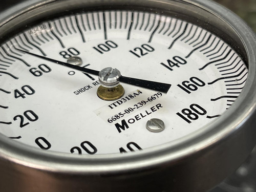 Moeller Thermometer -40 to 180° F. 6685-00-239-6679, ITD318A4, -Unused
