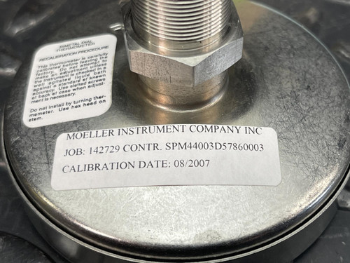 Moeller Thermometer -40 to 180° F. 6685-00-239-6679, ITD318A4, -Unused