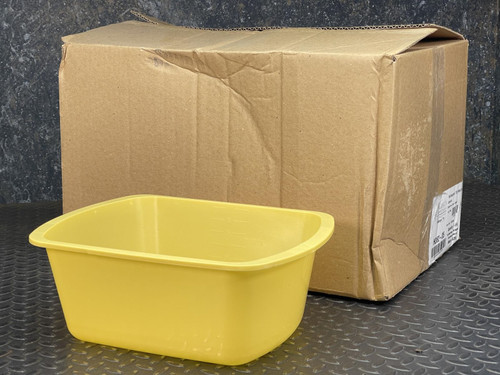 Medegen H362-05 Rectangular Wash Basin Gold, 7 Qt/6.6L Capacity, 13" x 10" 50/CS Medegen H362-05