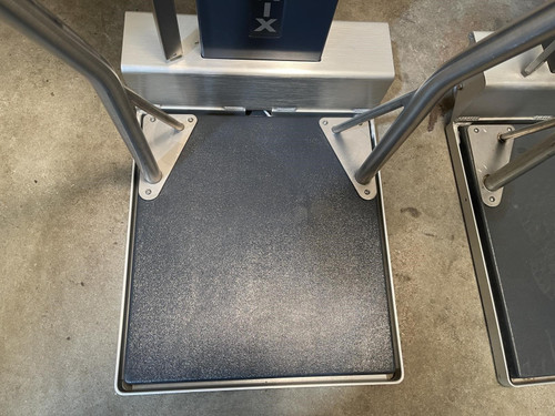 Lot of 2 Scale-Tronix Mobile Stand On Patient Scales w/ Height Bars