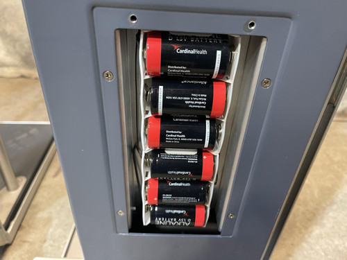 Lot of 2 Scale-Tronix Mobile Stand On Patient Scales w/ Height Bars