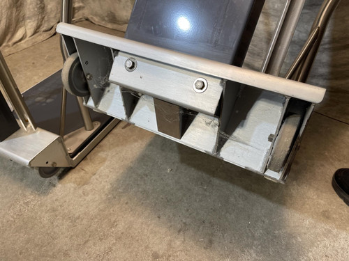 Lot of 2 Scale-Tronix Mobile Stand On Patient Scales w/ Height Bars