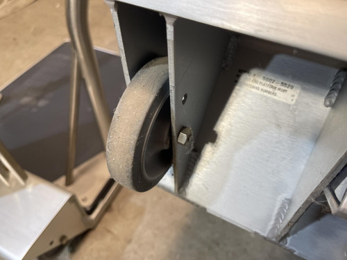 Lot of 2 Scale-Tronix Mobile Stand On Patient Scales w/ Height Bars