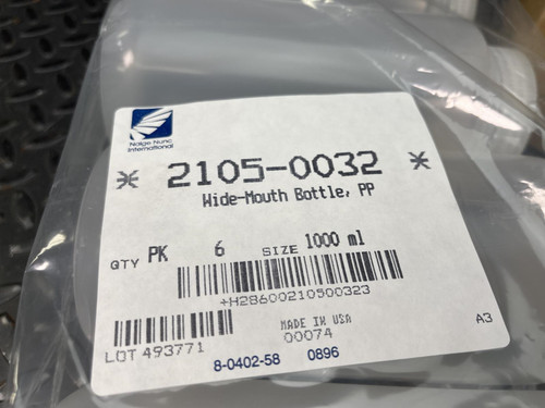 24 - Nalgene 2006-0032, 1000 ml 32 oz, PP Narrow Mouth Bottle