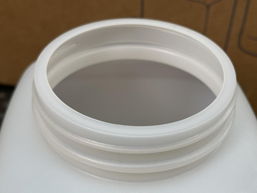 24 - Uline S-8508 Square Wide mouth 64 oz. Plastic Jar w/ Screw-on Lids