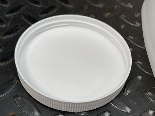 24 - Uline S-8508 Square Wide mouth 64 oz. Plastic Jar w/ Screw-on Lids